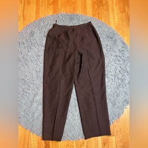 Vintage Emanuel Ungaro Dark Brown Wool Blend Pants Size 14